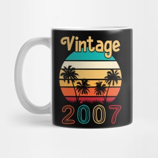 Summer Vintage 2007 Happy Birthday 13 Years Old To Me You Papa Nana Dad Mom Husband Wife Mug